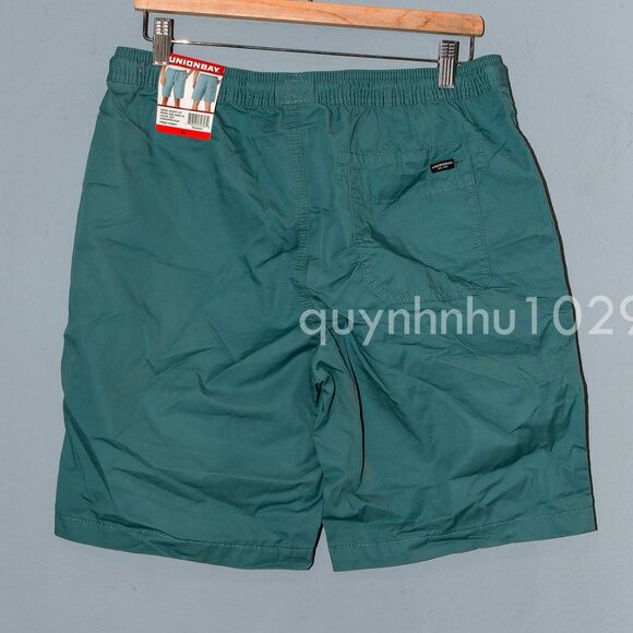 Unionbay Men's Pull On Short in Blue - Picture 6 of 7